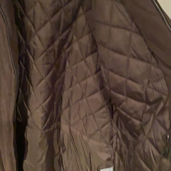 Mulberry Street Brown Quilted Coat Size 22/24 - Picture 5 of 5